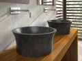 Umywalka kamienna nablatowa Bathco Manila Negro 00327