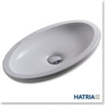 Sculture Hatria umywalka nablatowa owalna 88,5x52,5 ? Y0MQ