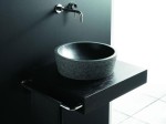 Umywalka kamienna nablatowa Bathco Bali Negro 00304