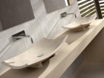 Umywalka kamienna nablatowa Bathco Bora Bora Beige 00320