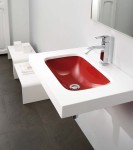Umywalka dolomitowo - szklana Bathco Une 0526